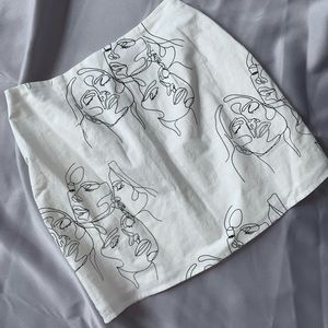 Sabo Skirt graphic lined skirt